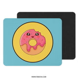 Cute Donut Mouse Pad, Kawaii Food Art, Pink Sprinkles, Sweet Treat Office Decor, Funny Desk Accessory, Gift Idea, Gaming Pads - Tawshia