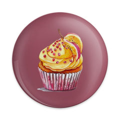 Cupcake Pinback Button, Food Button, Cute Pin, Party Favor, Chef Gift, Baker Gift, Sweet Treat Button, Dessert Button, Yummy Gift - Tawshia