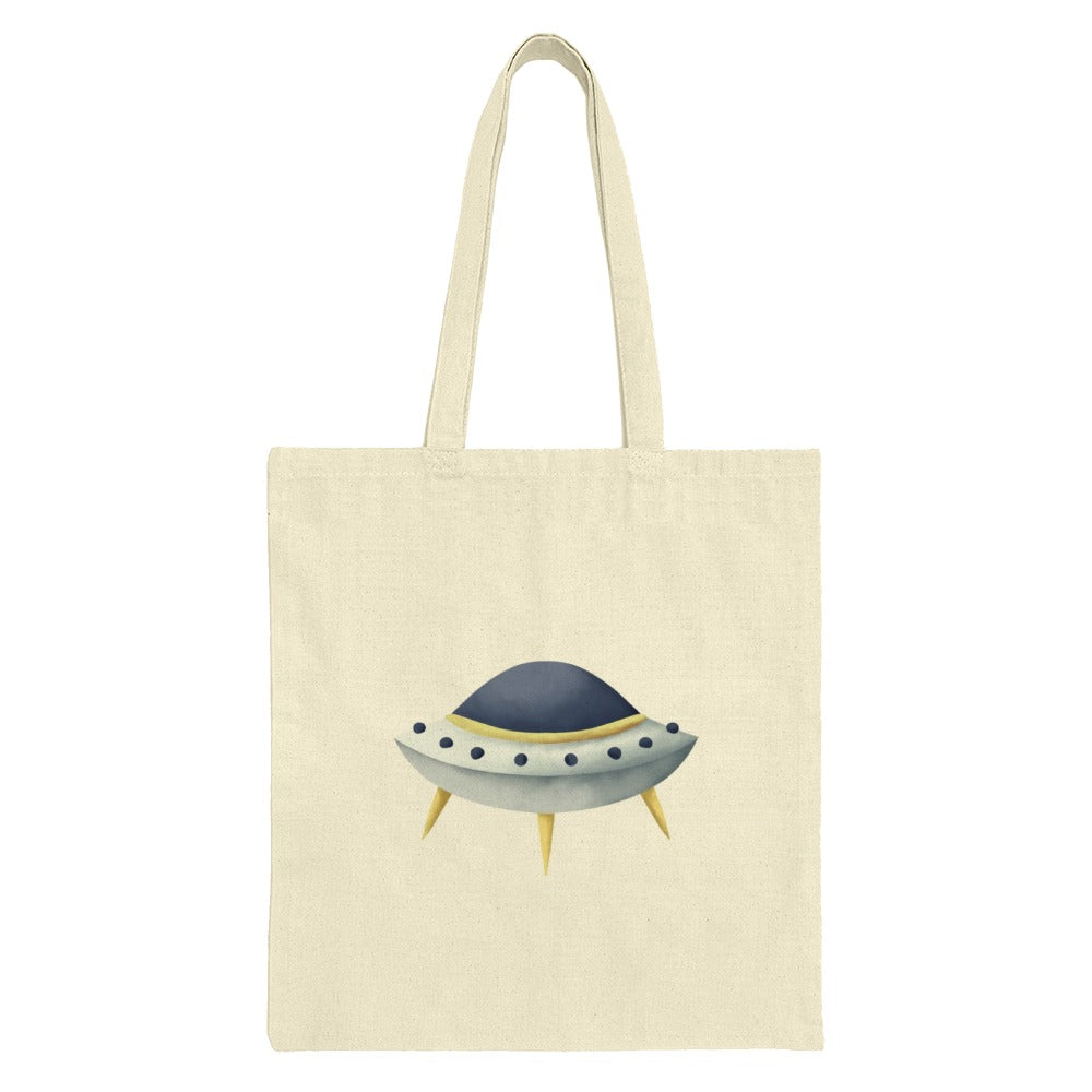 UFO Tote Bag, Alien Spaceship Design Bag, Outer Space Lover Gift, Minimalist Tote, Sci Fi Gift, Unique Bag, Space Exploration, Gift for Geek - Tawshia