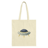 UFO Tote Bag, Alien Spaceship Design Bag, Outer Space Lover Gift, Minimalist Tote, Sci Fi Gift, Unique Bag, Space Exploration, Gift for Geek - Tawshia
