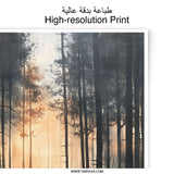 Forest Photographic Print, Misty Path, Dark Woods Art, Landscape Photo, Nature Wall Decor, Home Decor, Fine Art Print - Tawshia