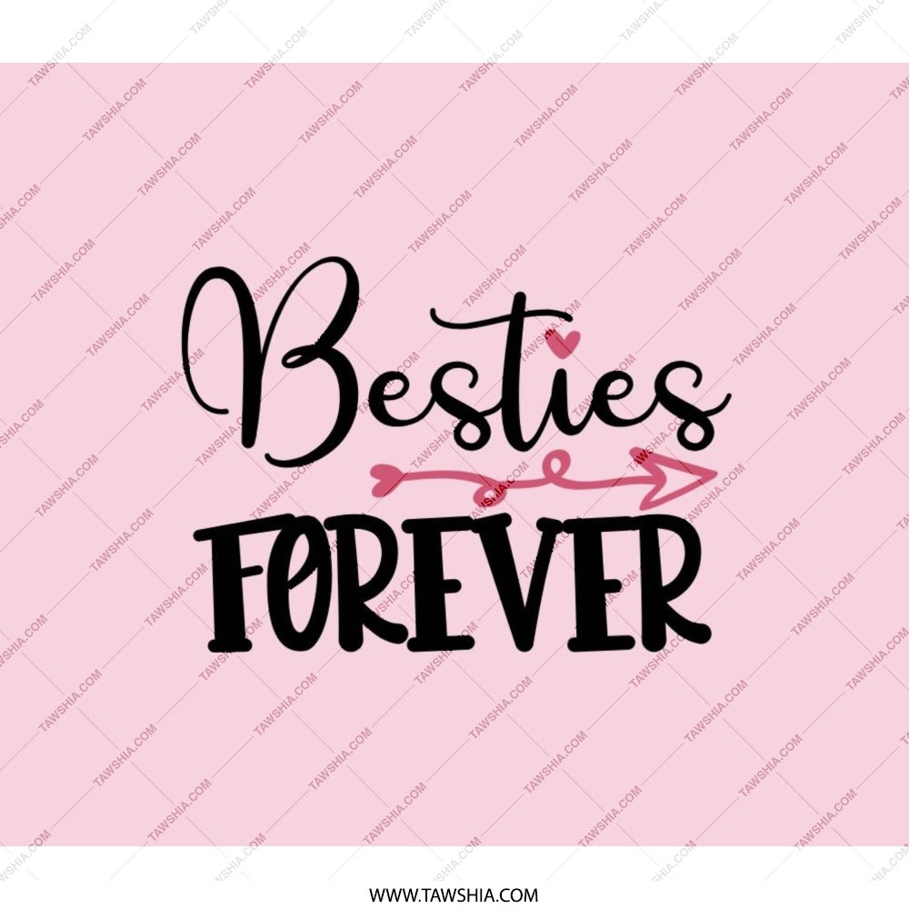 Besties Forever Backpack, Friendship Backpack, Best Friend Gift, Matching Backpack, Gift For Best Friend, Girls Backpack, Heart Backpack - Tawshia