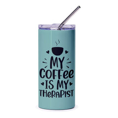 Coffee Therapist Tumbler, Funny Coffee Lover Gift, Tea Tumbler, Novelty Tumbler, Cute Tumbler, Gift for Friend, Office Gift - Tawshia