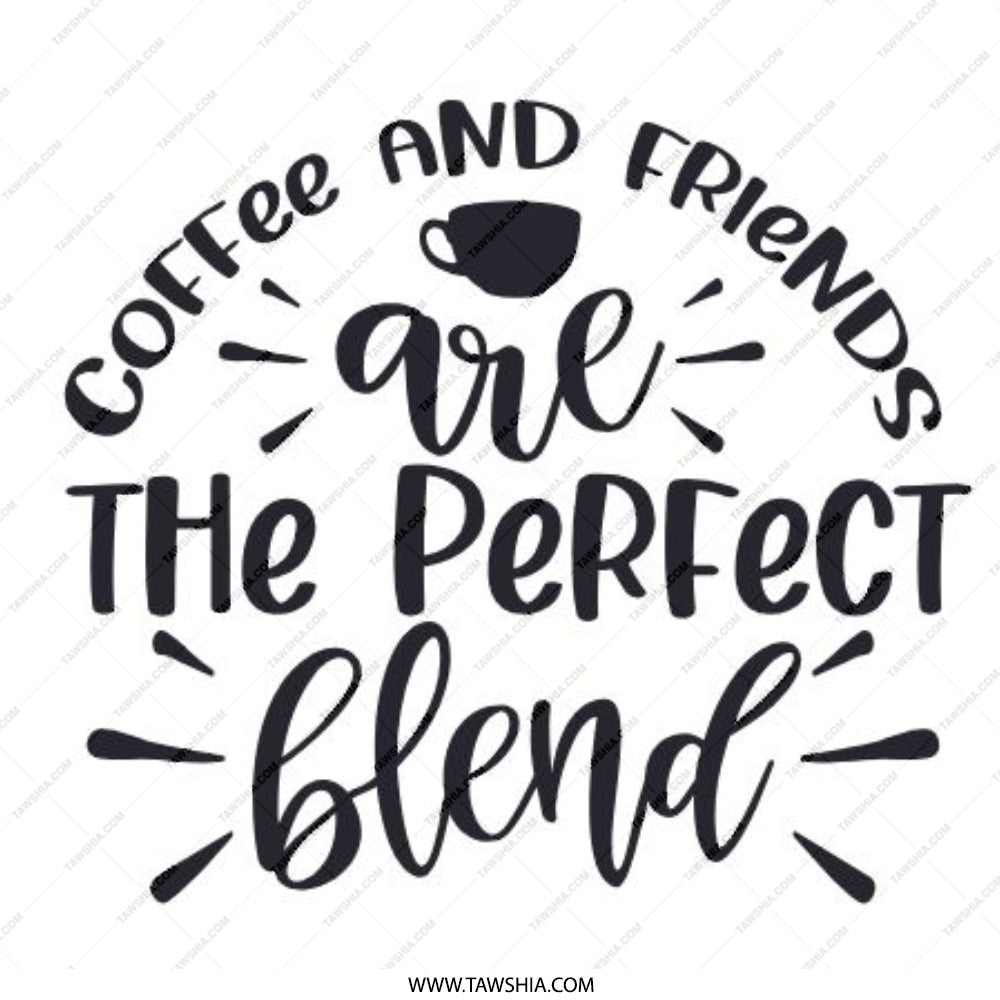 Coffee and Friends Pinback Button, Perfect Blend Button, Coffee Lover Gift, Friendship Button, Cute Coffee Pinback, Best Friend Button - Tawshia