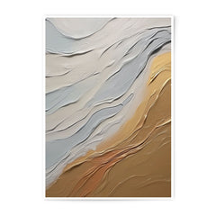 Abstract Wave Photographic Print, Neutral Tones Art, Modern Home Decor, Minimalist Wall Art, Texture Art Print, Calming Art, Coastal Art - Tawshia