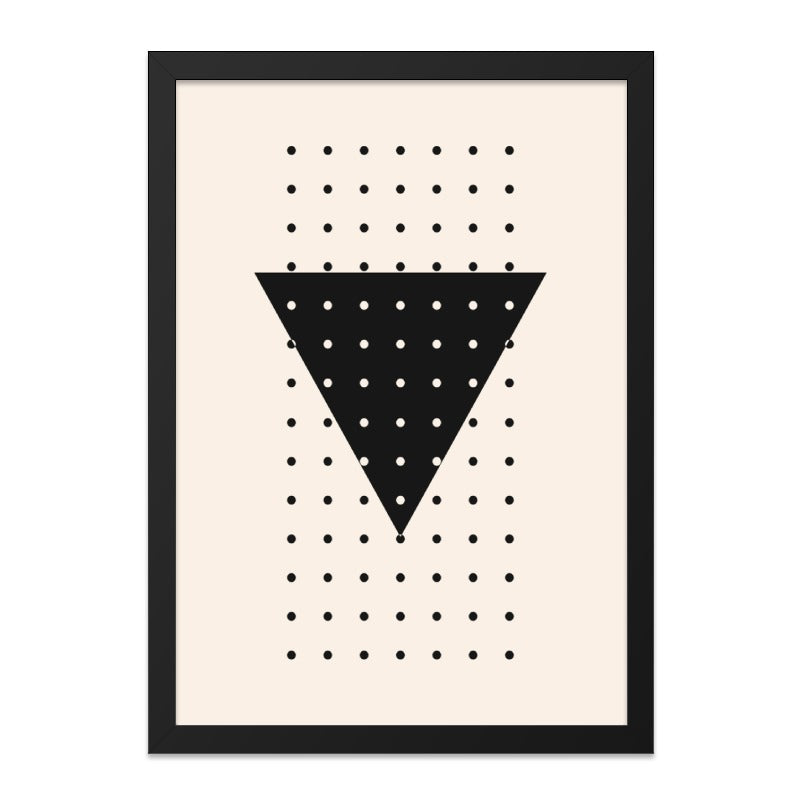 Modern Geometric Art, Triangle Wall Art, Minimalist Print, Black and White Wall Decor, Abstract Art Print, Contemporary Art - Tawshia