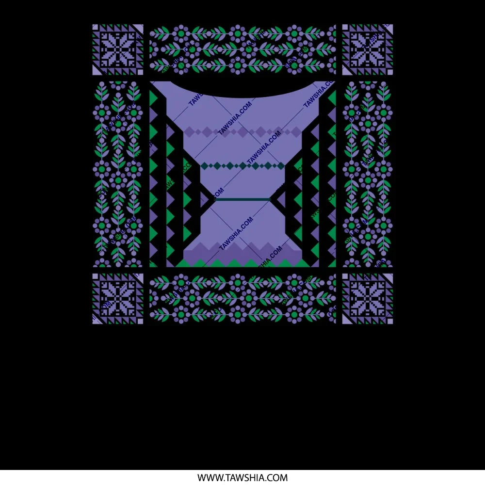 Elegant Geometric Patterned Shawl Artistic product type