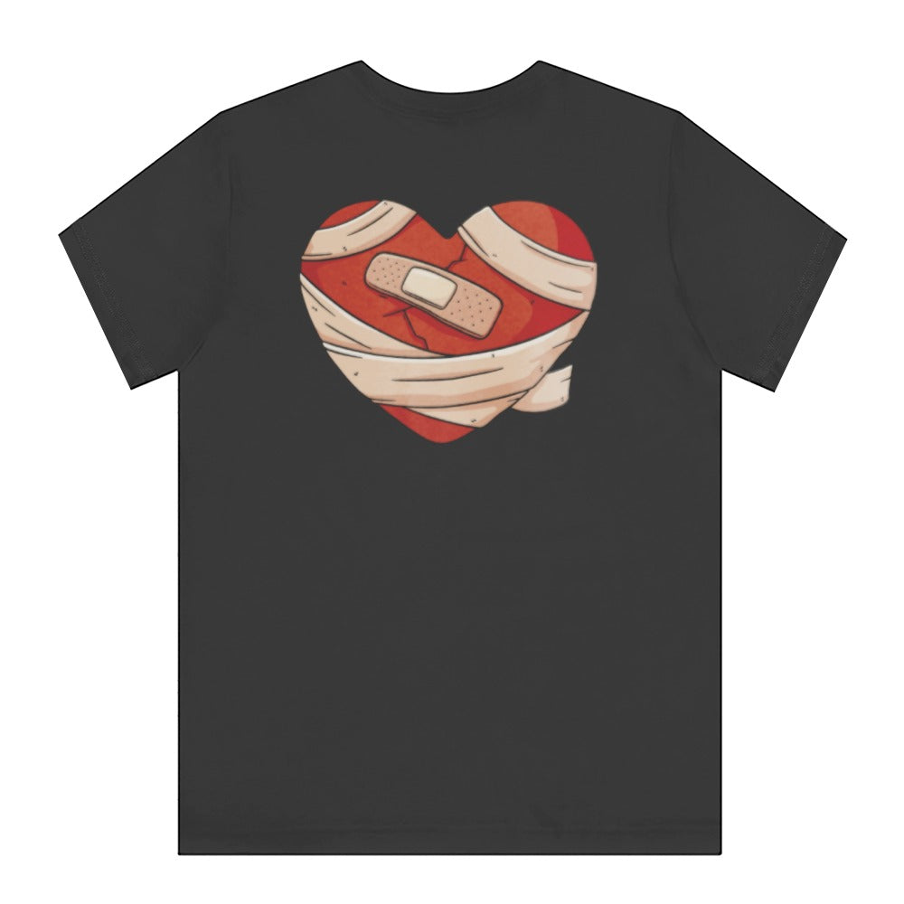 Heart with Bandage Unique Graphic Design T-Shirt product type