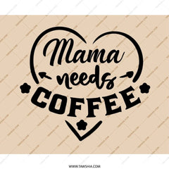 Mama Needs Coffee Mouse Pad, Funny Mom Gift, Cute Mousepad, Mother's Day Gift, Office Decor, Mom Life, Work From Home Mouse Pad - Tawshia