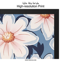 Floral Wall Art, Flower Pattern Print, Botanical Home Decor, Aesthetic Wall Decor, Stylish Art Print, Blooming Wall Decor, Pretty Wall Art - Tawshia