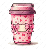 Heart and Bow Design Pink Travel Mug Product Type