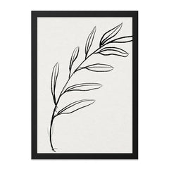 Minimalist Botanical Wall Art, Leaf Line Drawing Print, Modern Plant Decor, Simple Elegant Art, Nature Inspired Wall Decor - Tawshia