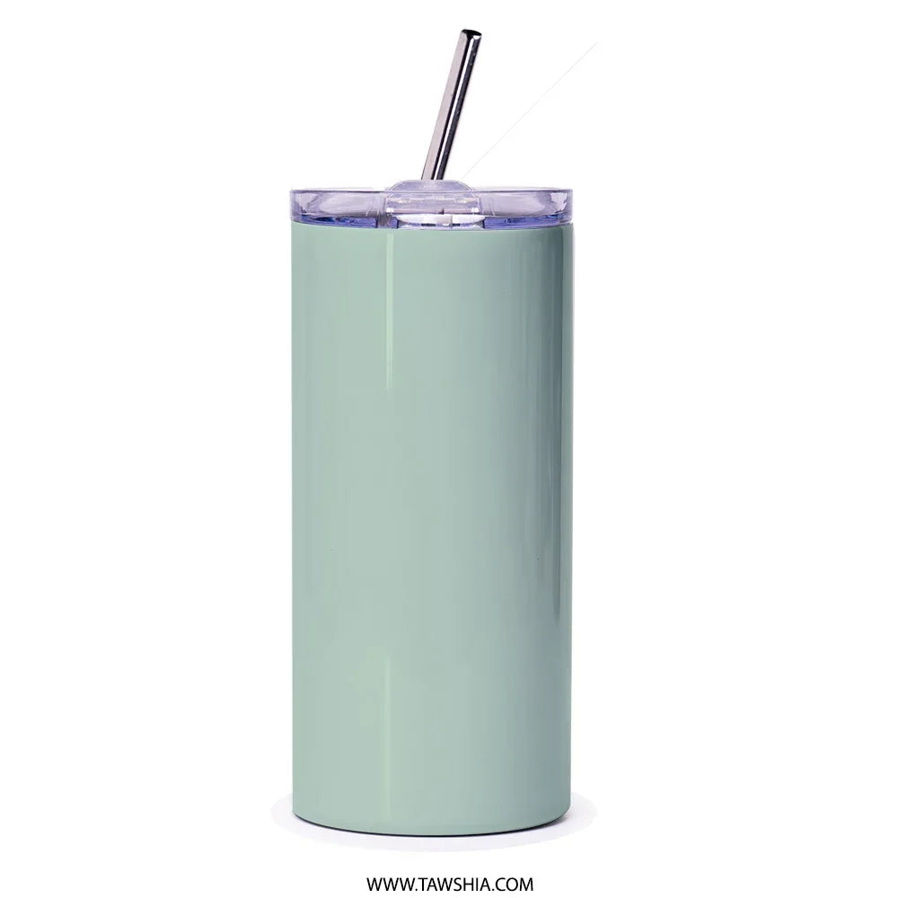 Sleek Design Insulated Tumbler with Straw drinking product