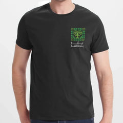 Artistic Tree Pattern Black Short Sleeve T-shirt product