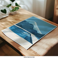 Mountain Pool Photographic Print, Minimalist Art Print, Mountain Scenery Print, Modern Wall Art, Home Decor, Art Prints - Tawshia