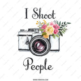Photographer Mug, I Shoot People Mug, Camera Mug, Floral Mug, Photography Lover Gift, Funny Photographer Mug, Gift for Photographer - Tawshia
