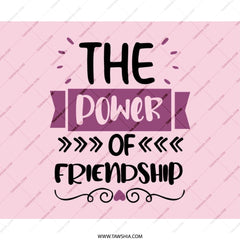 Friendship Mouse Pad, Power of Friendship, Gift for Best Friend, Cute Desk Accessory, Office Decor, Friendship Quote Mousepad - Tawshia