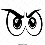 Cartoon Owl Eyes Pinback Button, Cute Animal Pin, Whimsical Badge, Star Eyes Button, Funny Gift Idea, Unique Accessories, Expressive Style - Tawshia