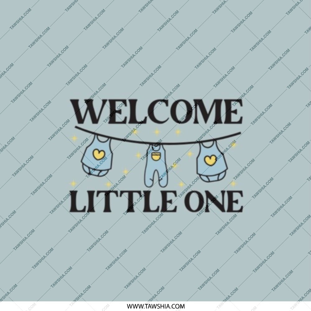 Welcome Little One Pocket Mirror, Baby Shower Gift, New Baby Gift, Newborn Present, Compact Mirror, Cute Gift - Tawshia