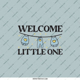 Welcome Little One Pocket Mirror, Baby Shower Gift, New Baby Gift, Newborn Present, Compact Mirror, Cute Gift - Tawshia