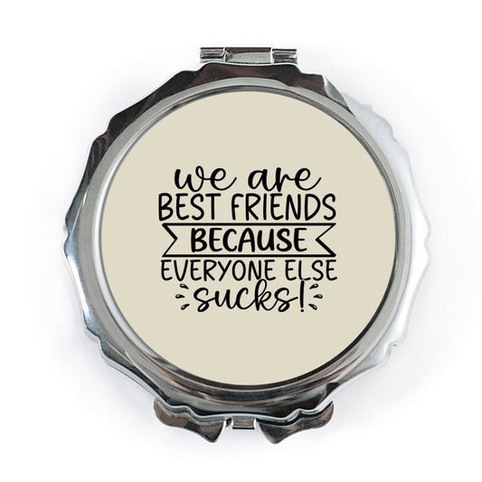 Funny Best Friend Pocket Mirror, Sarcastic Gift, BFF Gift, Compact Mirror, Cute Pocket Mirror, Friendship Gift, Gift for Her - Tawshia