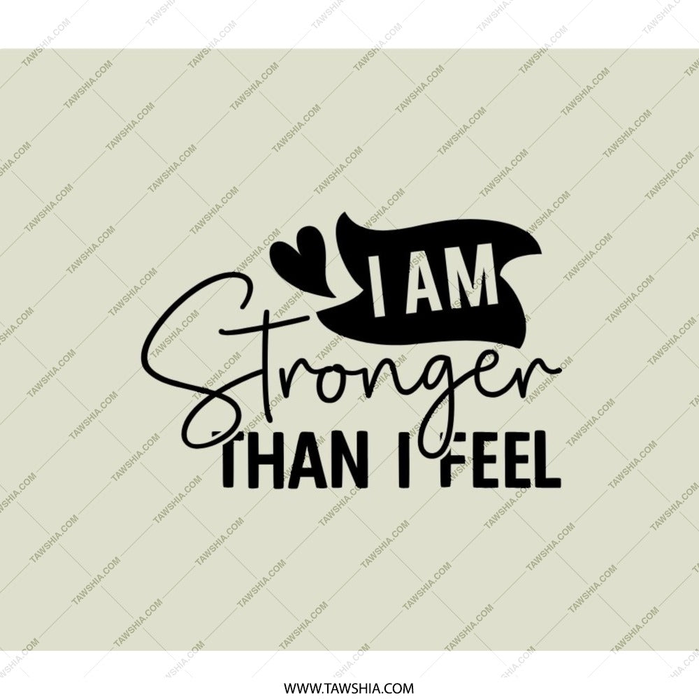 Stronger Than I Feel BackPack, Motivational BackPack, Inspirational Saying, Black and White BackPack, School BackPack, Everyday BackPack - Tawshia