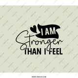 Stronger Than I Feel BackPack, Motivational BackPack, Inspirational Saying, Black and White BackPack, School BackPack, Everyday BackPack - Tawshia