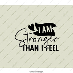 Stronger Than I Feel BackPack, Motivational BackPack, Inspirational Saying, Black and White BackPack, School BackPack, Everyday BackPack - Tawshia