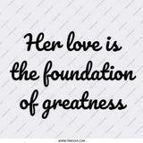 Her Love is Greatness Pinback Button, Motivational Gift, Inspirational Pin, Empowerment Badge, Encouragement Accessory - Tawshia
