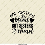 Not Sisters By Blood Pocket Mirror, Gift for Best Friend, Sister Gift, Sister by Heart Mirror, Friendship Mirror, Personalized Gift - Tawshia