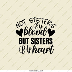 Not Sisters By Blood Pocket Mirror, Gift for Best Friend, Sister Gift, Sister by Heart Mirror, Friendship Mirror, Personalized Gift - Tawshia