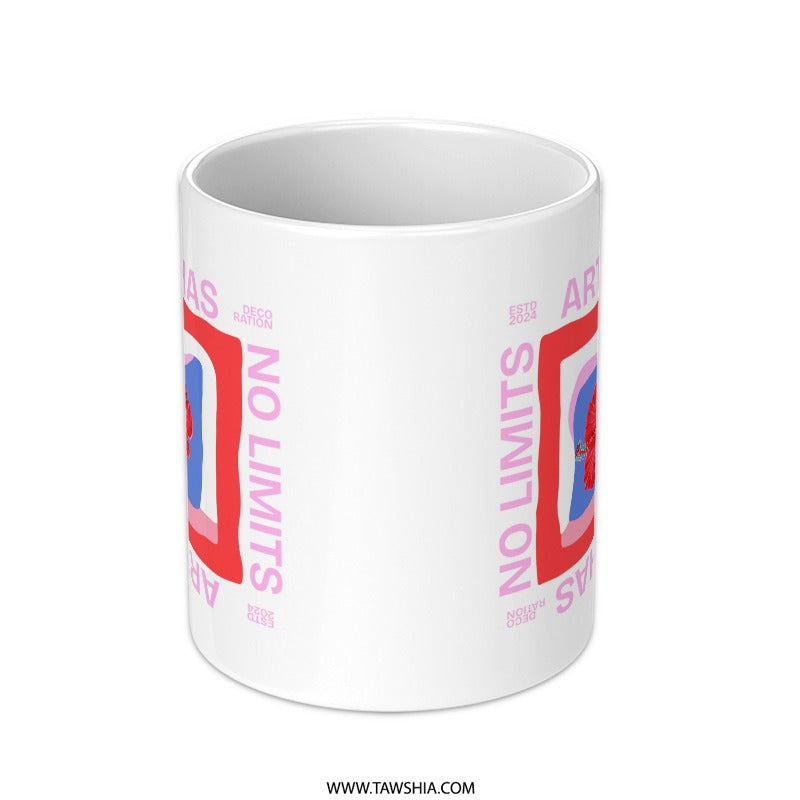 Artistic No Limits Design Motivational Mug product