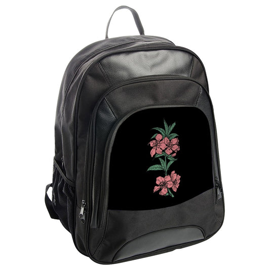Floral Backpack, Pink Flower Backpack, Botanical Backpack, Flower Design Backpack, Trendy Backpack, Stylish Backpack - Tawshia