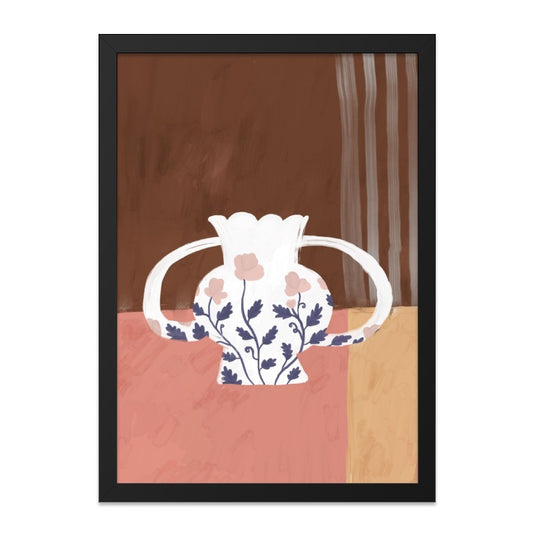 Floral Vase Wall Art, Minimalist Home Decor, Aesthetic Art Print, Modern Wall Decor, Living Room Art, Decorative Prints - Tawshia