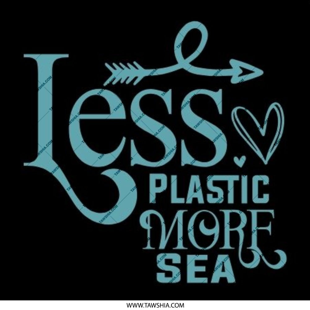 Less Plastic More Sea Pinback Button, Ocean Lover Gift, Environmental Advocate Pin, Earth Day Button, Save the Ocean Accessory - Tawshia