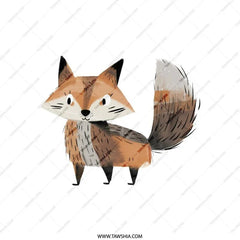 Cute Fox Pillow, Animal Throw Pillow, Whimsical Home Decor, Kids Room Pillow, Nursery Decor Pillow, Modern Home Pillow - Tawshia