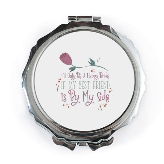 Bride Best Friend Pocket Mirror, Bridal Party Gift, Wedding Favor Mirror, Bridesmaid Present, Compact Mirror, Gift for Best Friend - Tawshia