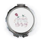 Bride Best Friend Pocket Mirror, Bridal Party Gift, Wedding Favor Mirror, Bridesmaid Present, Compact Mirror, Gift for Best Friend - Tawshia