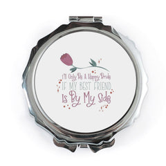 Bride Best Friend Pocket Mirror, Bridal Party Gift, Wedding Favor Mirror, Bridesmaid Present, Compact Mirror, Gift for Best Friend - Tawshia