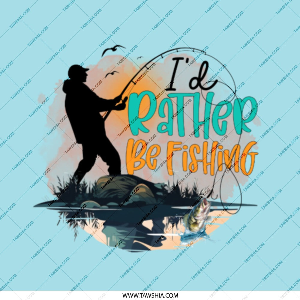 Fishing Pocket Mirror, I'd Rather Be Fishing Mirror, Fisherman Gift, Bass Fishing Accessory, Outdoor Lover Present, Travel Mirror, Cute - Tawshia