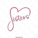 Sister Heart Pillow, Best Sister Gift, Loving Sister Pillow, Sister Decor, Gift for Sister, Special Sister Present - Tawshia