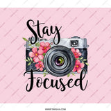 Stay Focused Camera BackPack, Floral BackPack, Photo BackPack, School BackPack, Travel BackPack, Photography Gift, Student BackPack - Tawshia