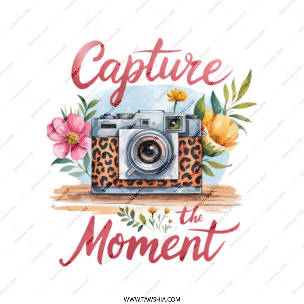 Capture the Moment Tote Bag, Camera Floral Design, Photography Lover Gift, Aesthetic Handbag, Everyday Carryall, Unique Present Idea - Tawshia
