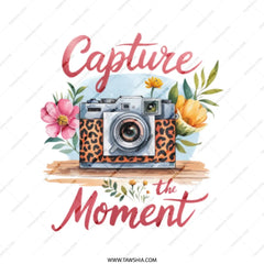 Capture the Moment Tote Bag, Camera Floral Design, Photography Lover Gift, Aesthetic Handbag, Everyday Carryall, Unique Present Idea - Tawshia