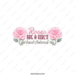 Roses are a Girl's Best Friend Tote Bag, Floral Design, Gift for Her, Unique Bag, Trendy Tote, Everyday Bag, Shopping Bag - Tawshia