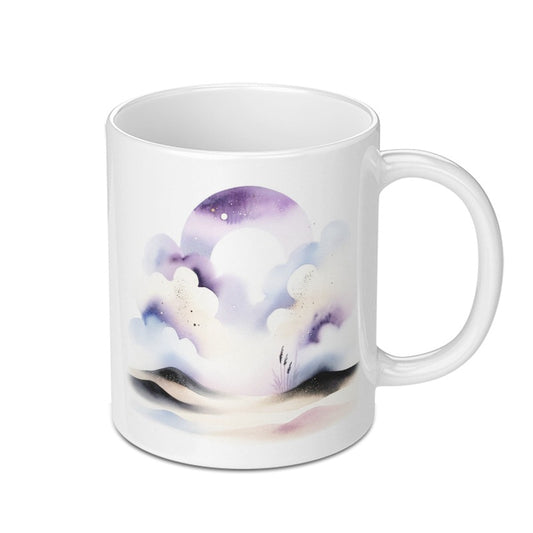 Watercolor Landscape Mug, Celestial Mug, Cloudscape Coffee Cup, Fantasy Art Mug, Unique Gift Idea, Gift for Her, Gift for Him, Celestial - Tawshia