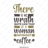 No Wrath Woman Coffee Tote Bag, Funny Slogan Bag, Gift For Her, Woman Tote, Coffee Lovers, Novelty Bag, Reusable Shopping Bag - Tawshia