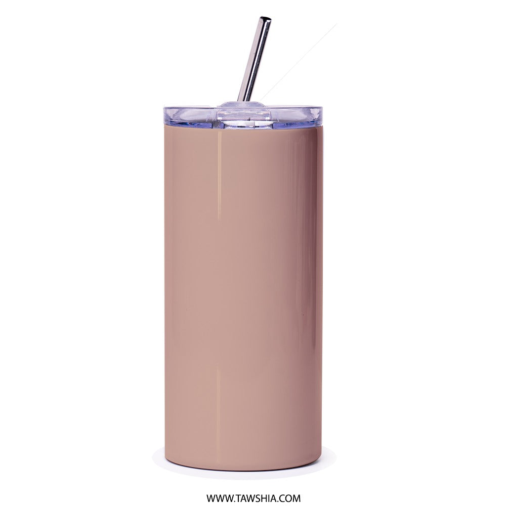 Latte Art Tumbler, Coffee Lover Gift, Watercolor Coffee Cup Tumbler, Trendy Drinkware, Travel Mug, Coffee Tumbler With Straw - Tawshia