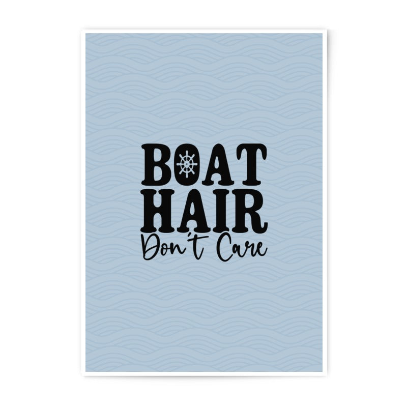 Boat Hair Don't Care, Photographic Prints, Nautical Decor, Lake House Art, Boating Gift, Coastal Wall Art, Summer Prints, Wall Decor - Tawshia