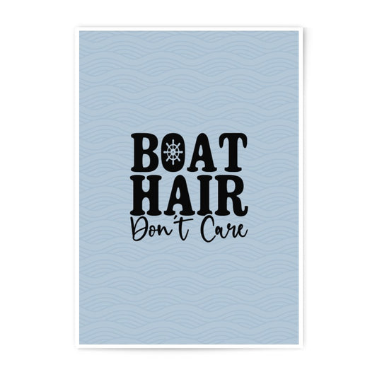Boat Hair Don't Care, Photographic Prints, Nautical Decor, Lake House Art, Boating Gift, Coastal Wall Art, Summer Prints, Wall Decor - Tawshia